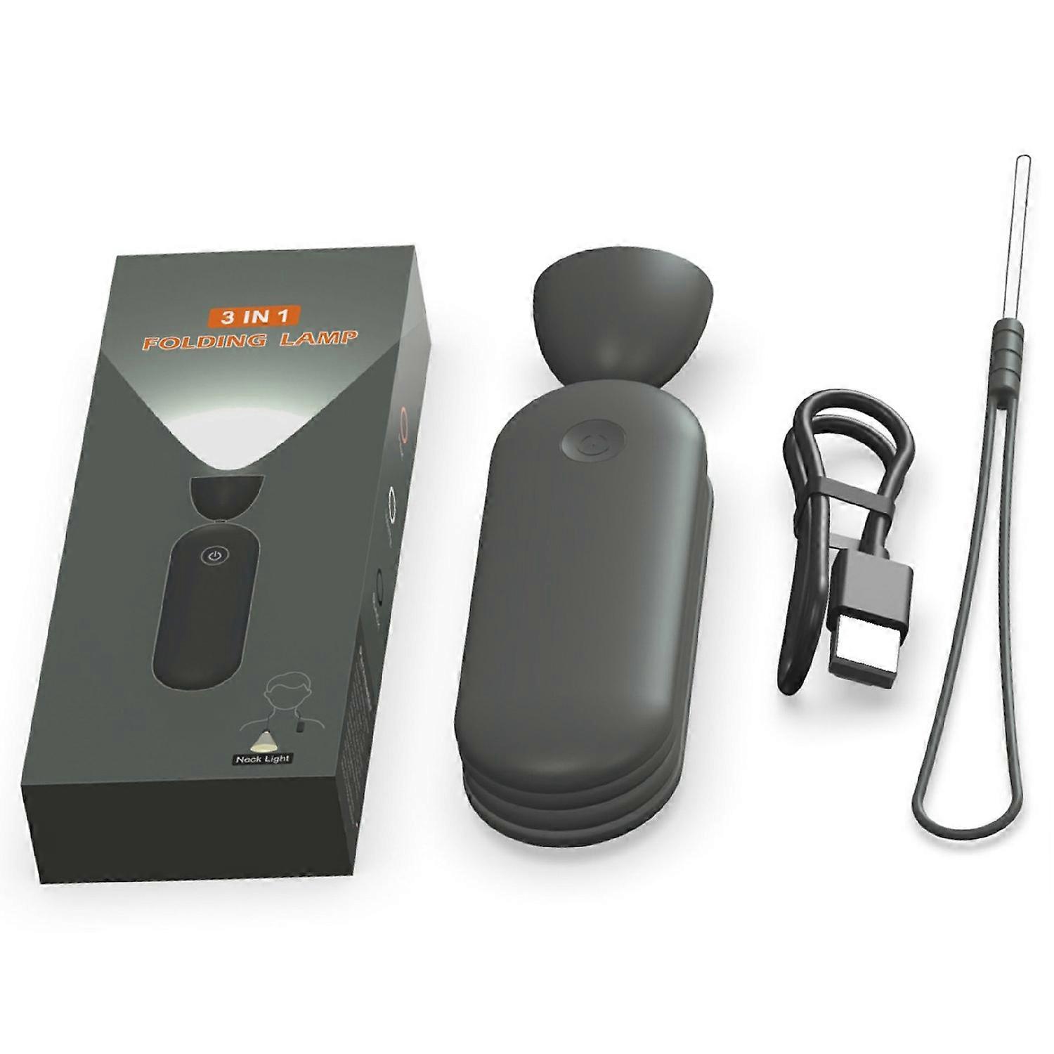 F18折りたたみ式ネックライトLED読書灯充電式アウトドアスポーツ修理作業研究