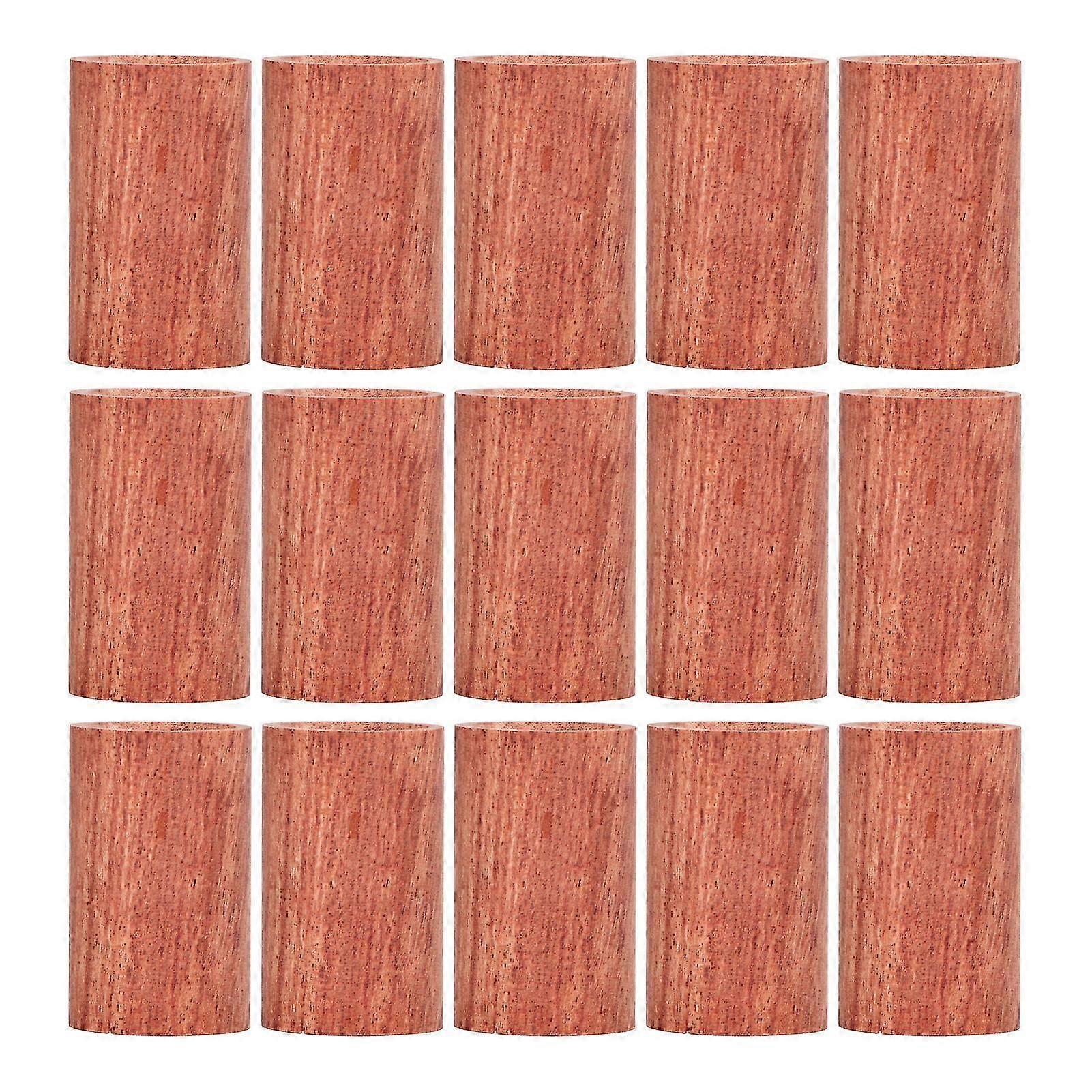 15Pcs Wooden Essential Oil Diffuser Rosewood Portable Mini Round Aromatherapy Diffuser