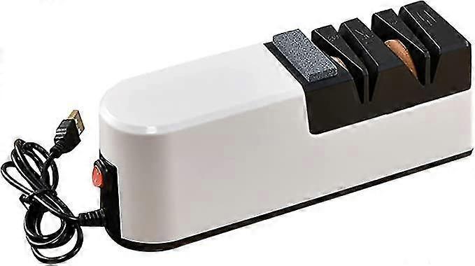 USB Electric Fast Knife Sharpener Automatic Adjustable Sharpener 3 Stages for Knives Scissors Household Sharpener