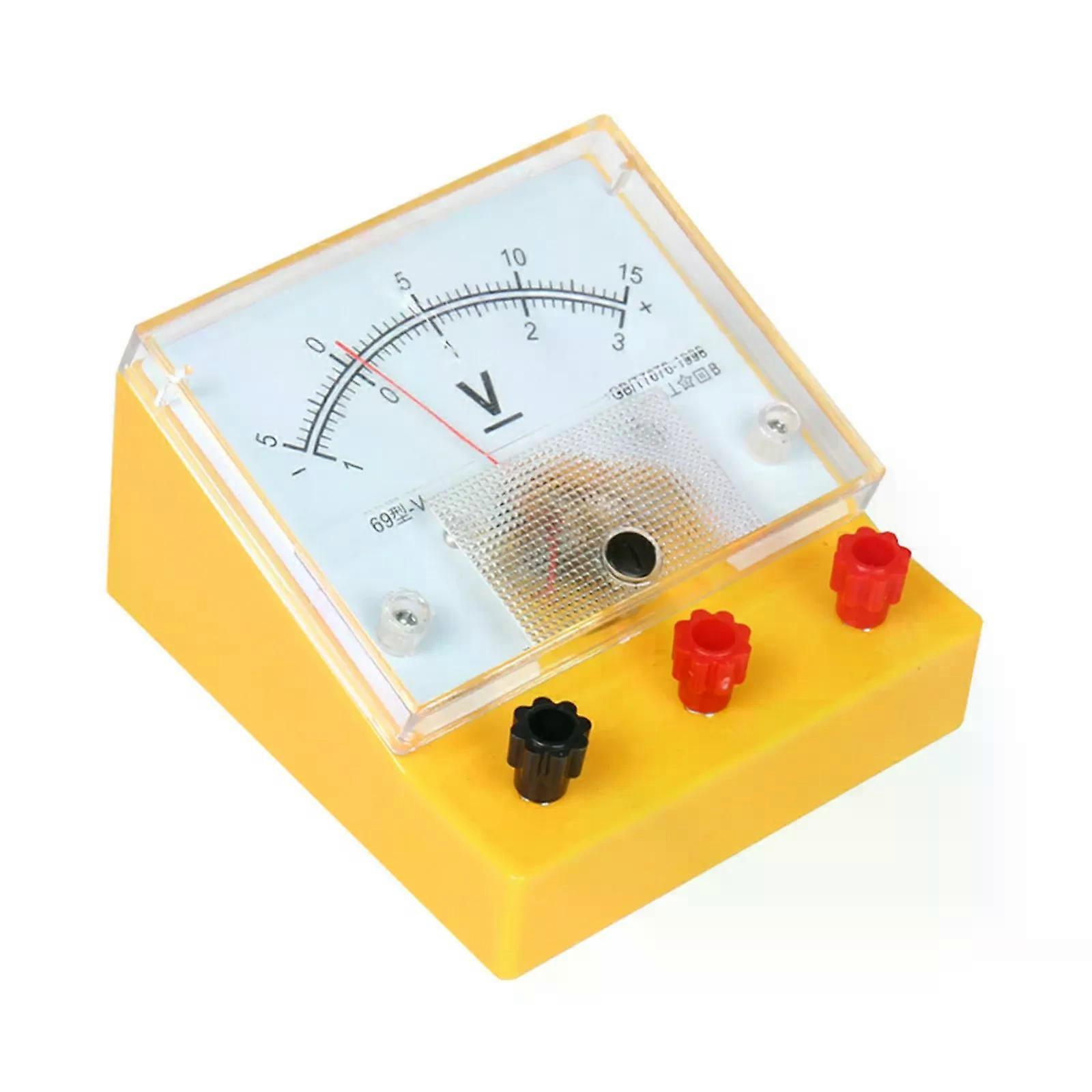 Model 69 Physics Analog DC Voltage Meter Panel Voltmeter Physical Electricity Experimental Instrument Teaching Experiment Tool