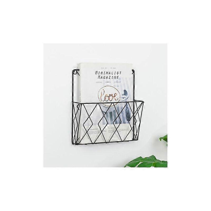 Hanging Wall File Holder for Convenient Storage Solution, Durable Metal Structure Wall Mounted File Rack with Save Desktop Space & Stylish