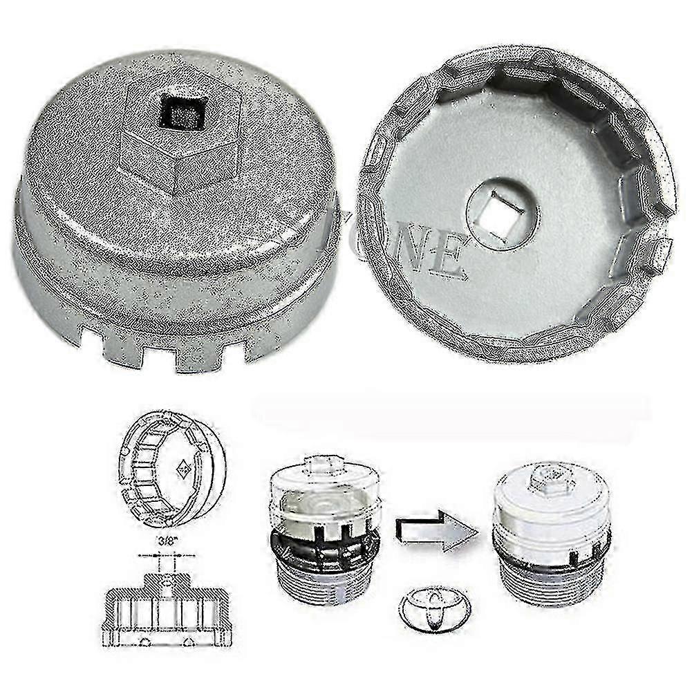 Prius Corolla Rav4 Auris Oil Filter Aluminum Cup Wrench New