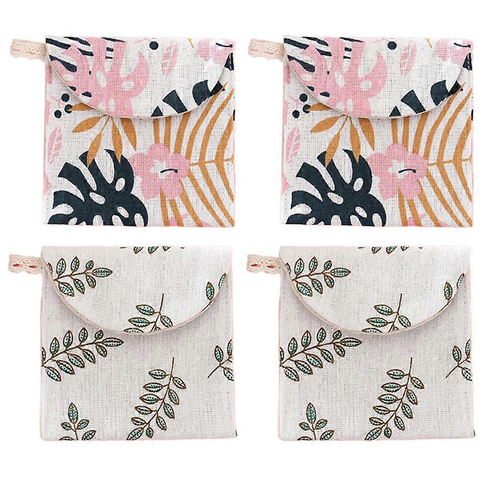 Portable Essentials Organizer, Reusable Cloth Case for Sanitary Napkins and More, Perfect for Women's On-the-go Needs