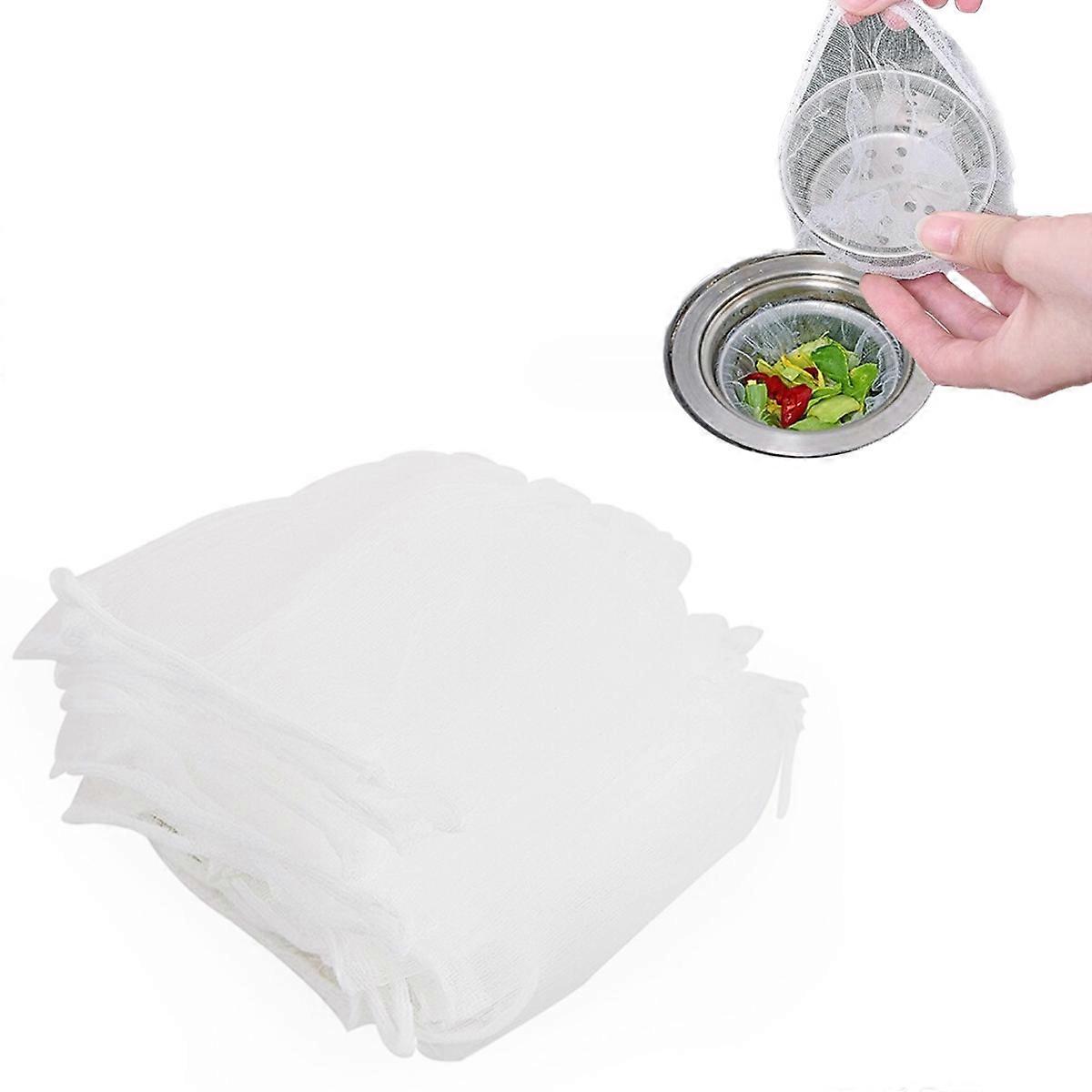 200 PCS Disposable Mesh Sink Strainer Filter Bags for Sink Drain for Collecting Kitchen Food Waste Leftover Garbage