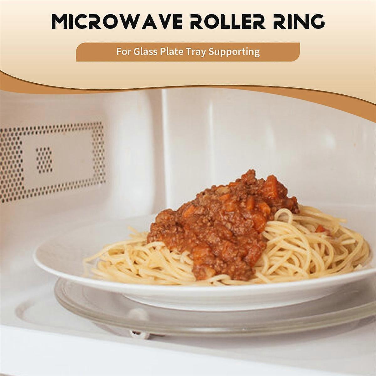 4Pack Microwave Roller Ring Microwave Oven Turntable Ring Plate Tray Support Ring for Glass Plate Tr