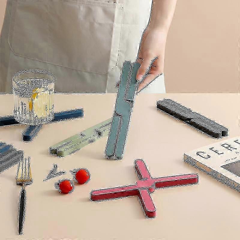 3pcs faltbare heiße Topf Untersetzer hitzebeständig Topf Halter kreuzförmig