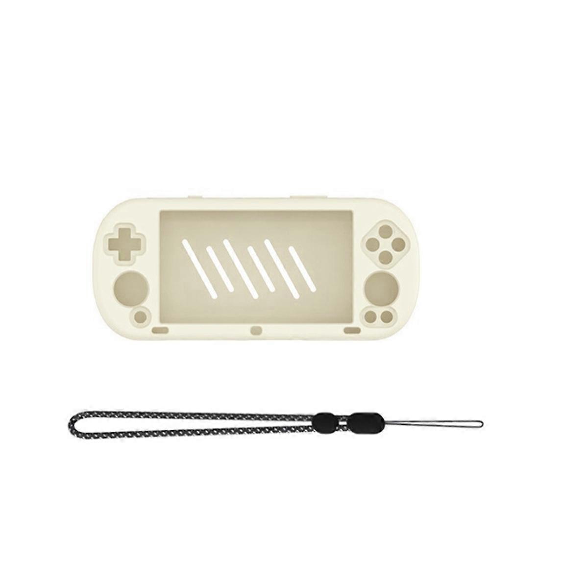 Game Console Silicone Case Drop-Proof Shockproof Cover Creamy White