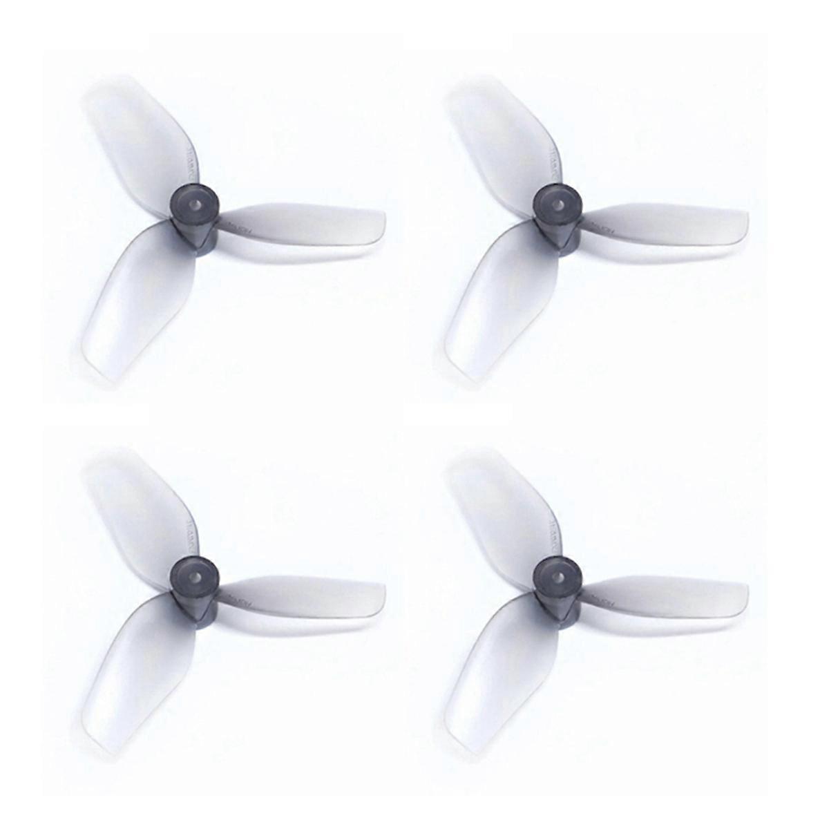 2Pairs 31mm 3-Blade PC Propeller Prop 1.0mm Shaft for Meteor65 Meteor65Pro Air65 Quadcopter Gray