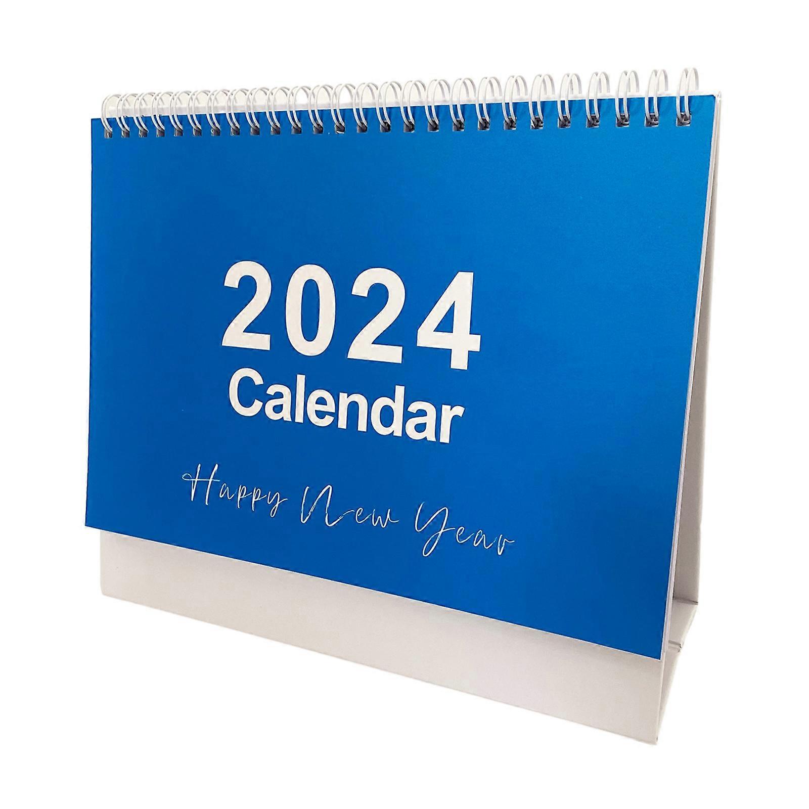 2024 Simple Flowers Monthly Calendar, Mini Calendar Creative Desktop Decoration Calendar Portable Small Desk Calendar