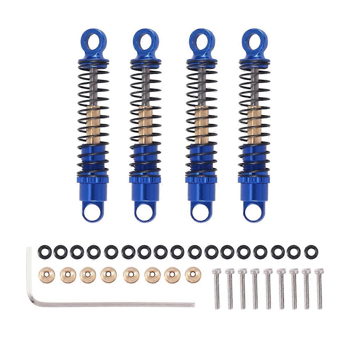 4Pcs 40Mm Metal Shock Absorber Oil Damper,Blue