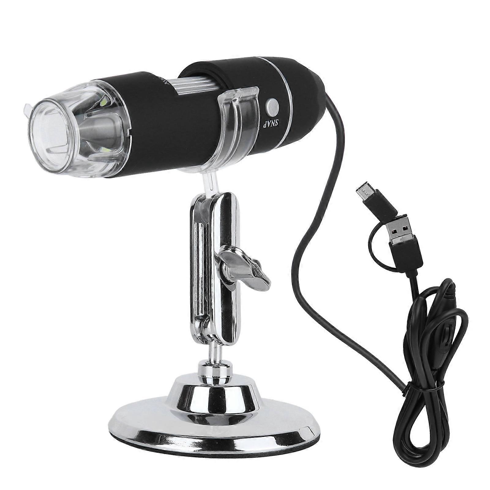 USB Microscope 1000X 8LED with Stand for Android/Windows/Mac - Explore the Micro World
