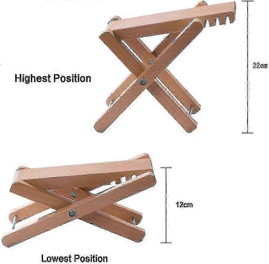 مسند قدم غيتار مصنوع من الخشب. مسند قدم كلاسيكي قابل لتعديل الارتفاع