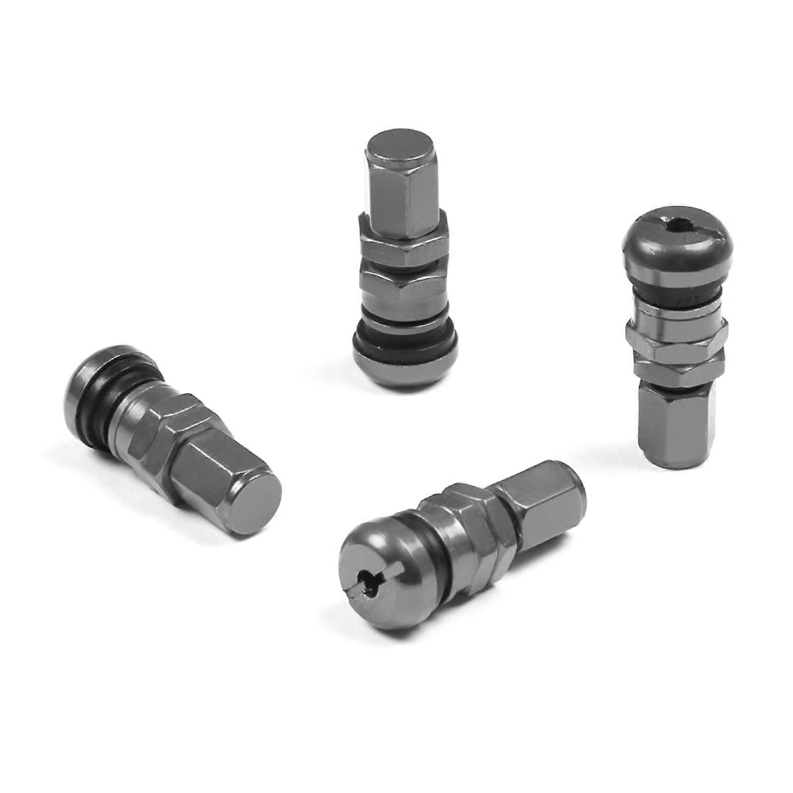 4Pcs αέρας ελαστικών για καλύμματα βαλβίδων Κάλυμμα στελέχους καθολικό ταιριάζει σε όλους για αυτοκίνητα φορτηγά SUV ποδήλατο ποδήλατο μοτοσικλέτα τιτάνιο