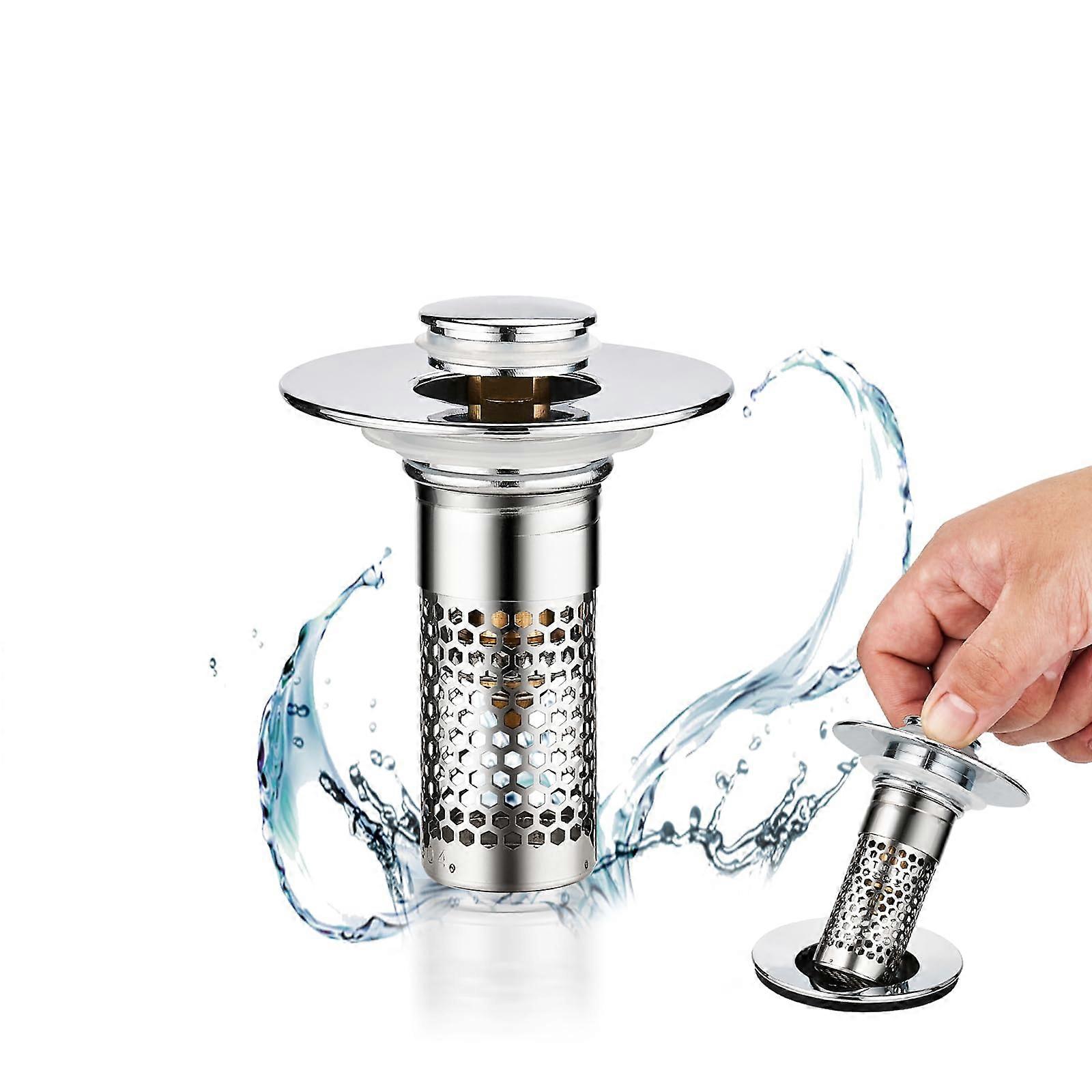 Korek do zlewu łazienkowego Ulepszony zlew łazienkowy Sitko odpływowe Kosz Uchwyt na włosy