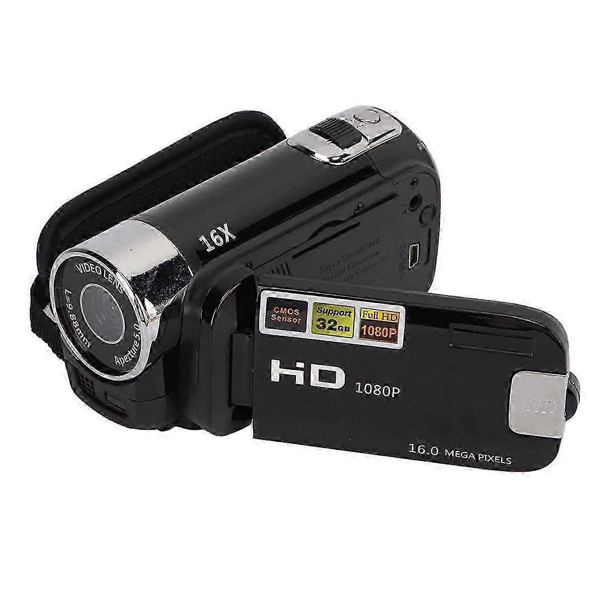 suitable for 16MP Digital Camcorder 1080P Full HD DV Camcorder Digital Video Camera Degree Rotation Screen 16X N-FO SHAN RAN WANG