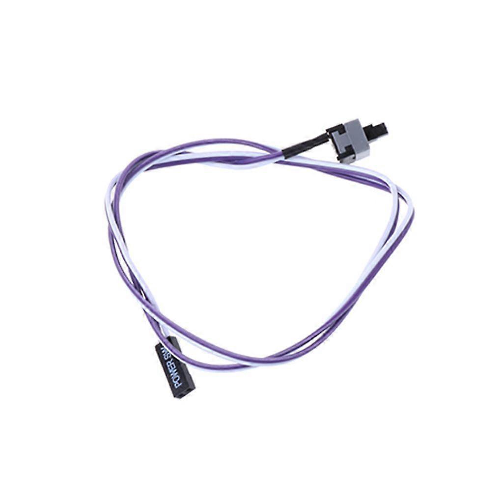 Computer Host Switch Line Reset Cable on/Off Push Button 2 Pin with 1 Pack