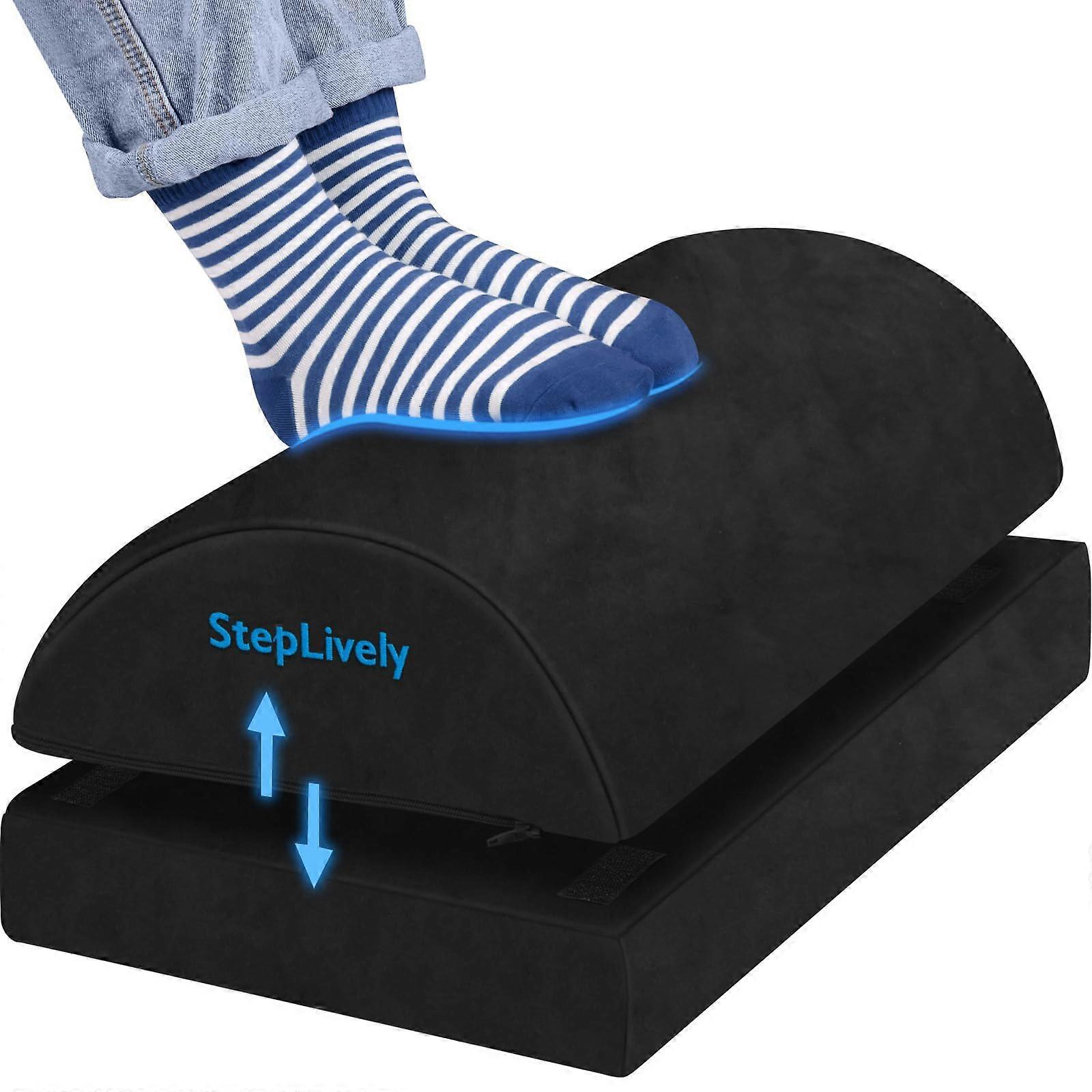 Comfortable Foot Rest Office Chair X-Large Size Adjustable Footrest Cushioned Support for Ergonomic Relief