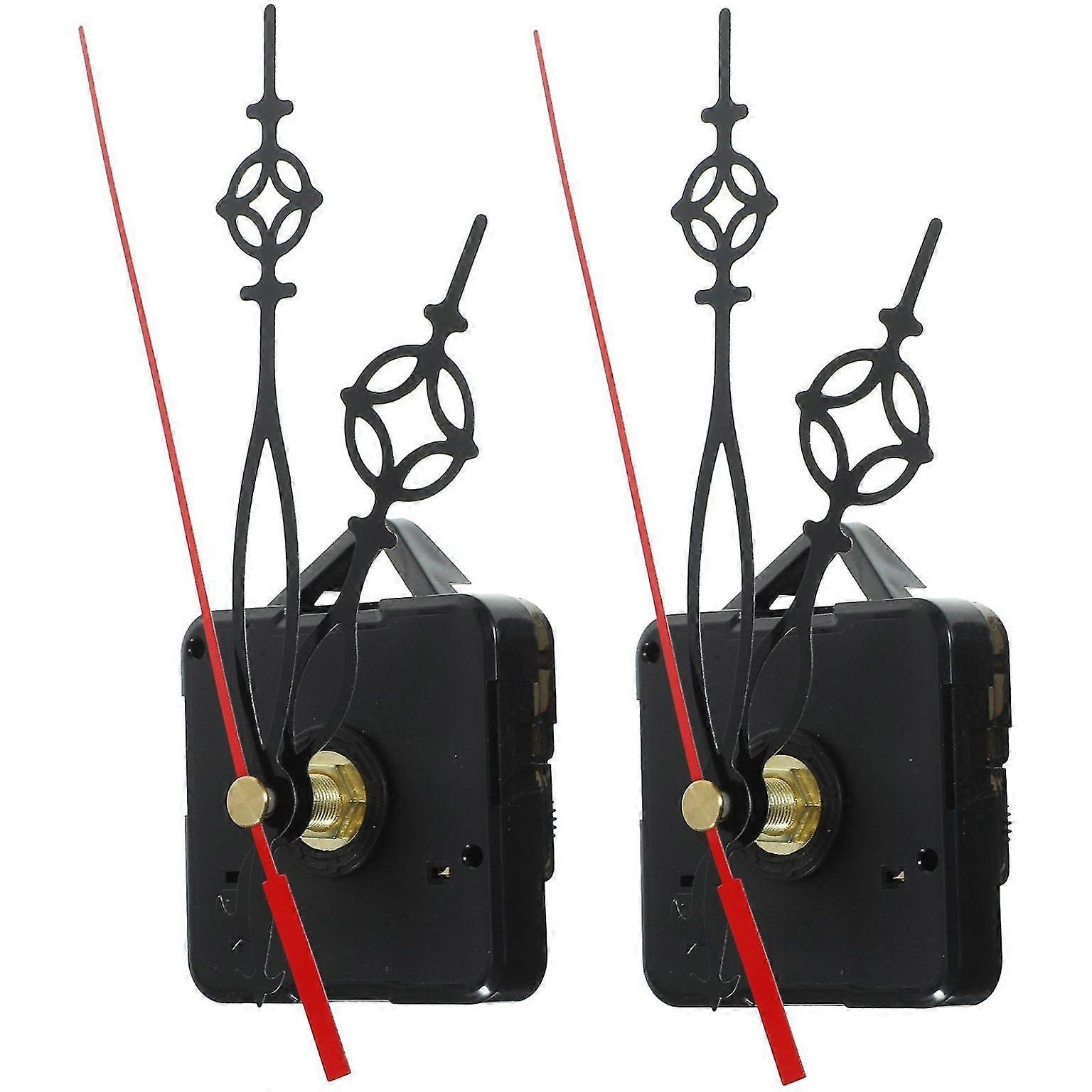Durable DIY Clock Movement Set - 2 Replacement Mechanisms for Custom Clock Designs & Repairs