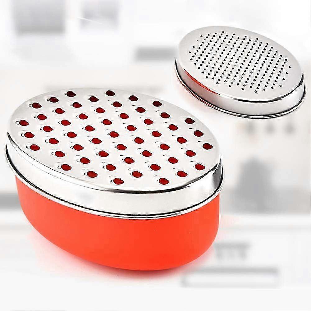 JiaWei Cheese Grater with Storage Container & Lid Easy to Use Graters Citrus Lemon Jq6