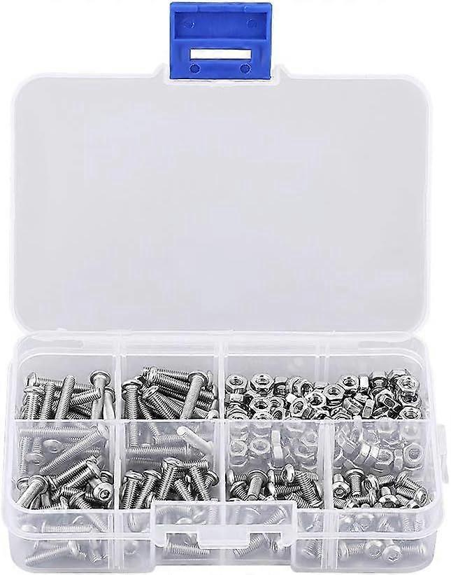 Batch 240 pieces, hexagonal M3 and acier inoxydable 304/201