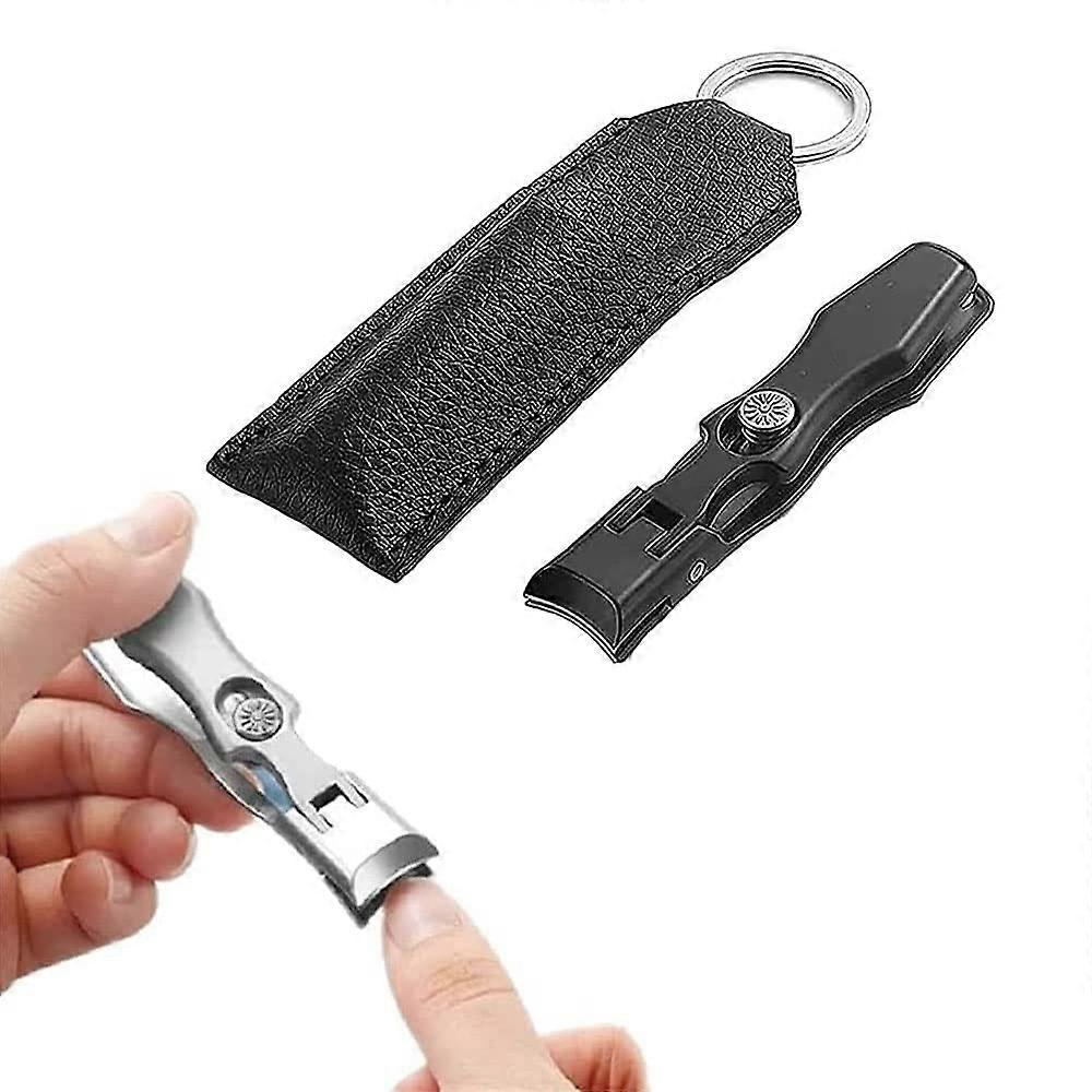 Automatic Locked Portable Anti-Leap Nail Scissors, Ultra Sharp Steel Scissors with Wide Jaw Opening for Easy Use