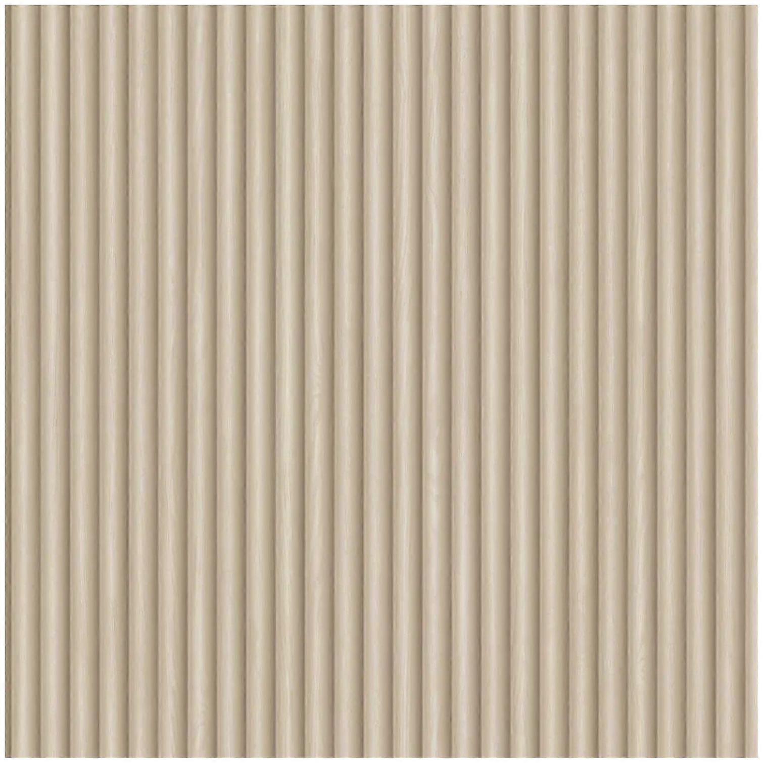 Belgravia Decor Ribbed Wood Cream Wallpaper