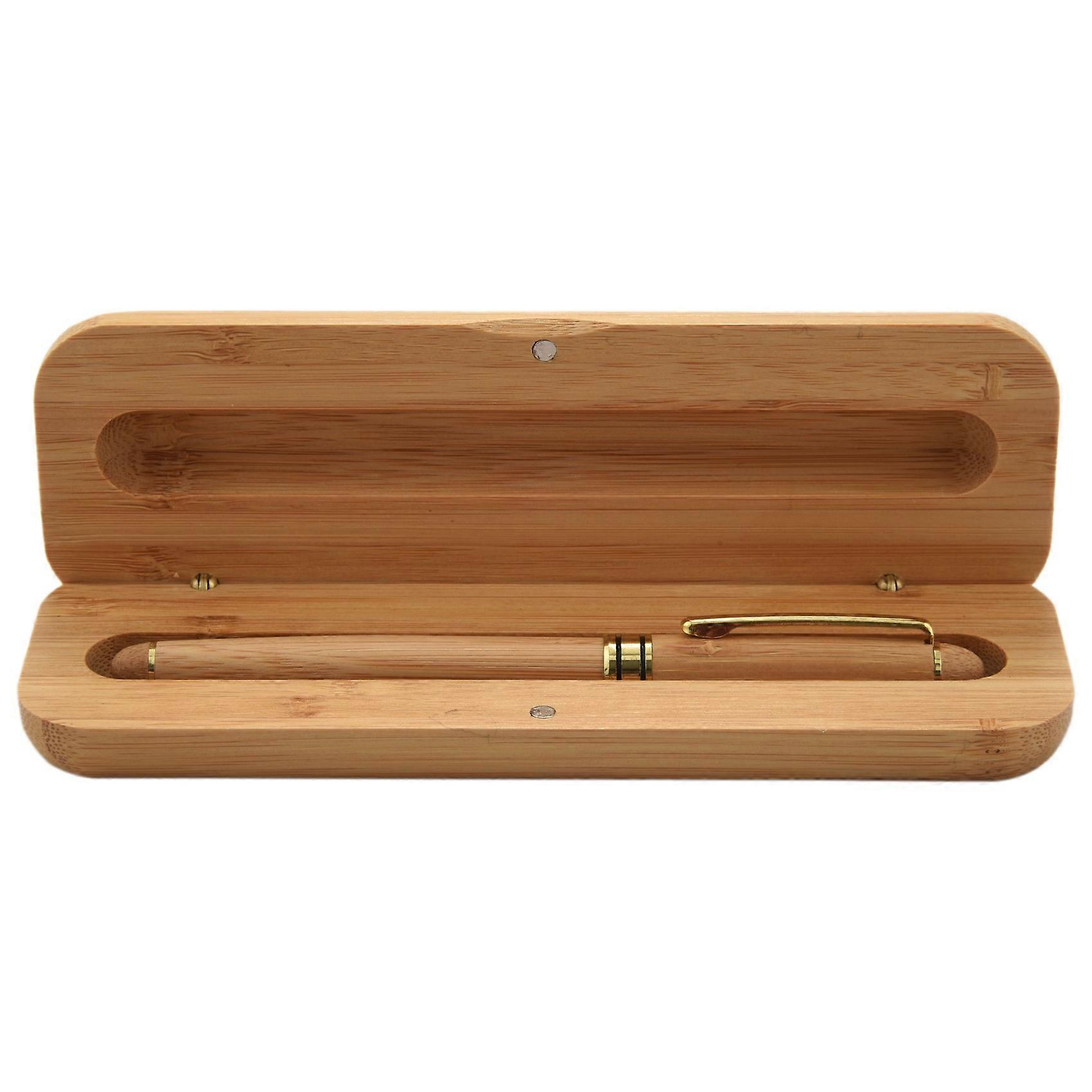 Vintage Elegant Bamboo Fountain Pen With Box For Business