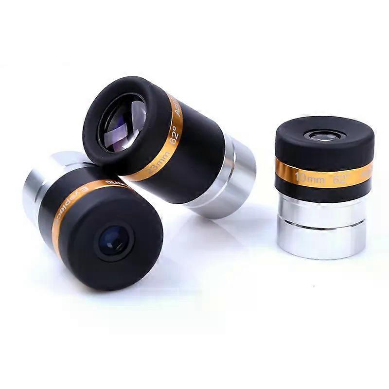 Aspheric Eyepiece Telescope HD Wide Angle 62 Degree Lens 4/10/23mm Fully Coated for 1.25" Astronomy Telescope