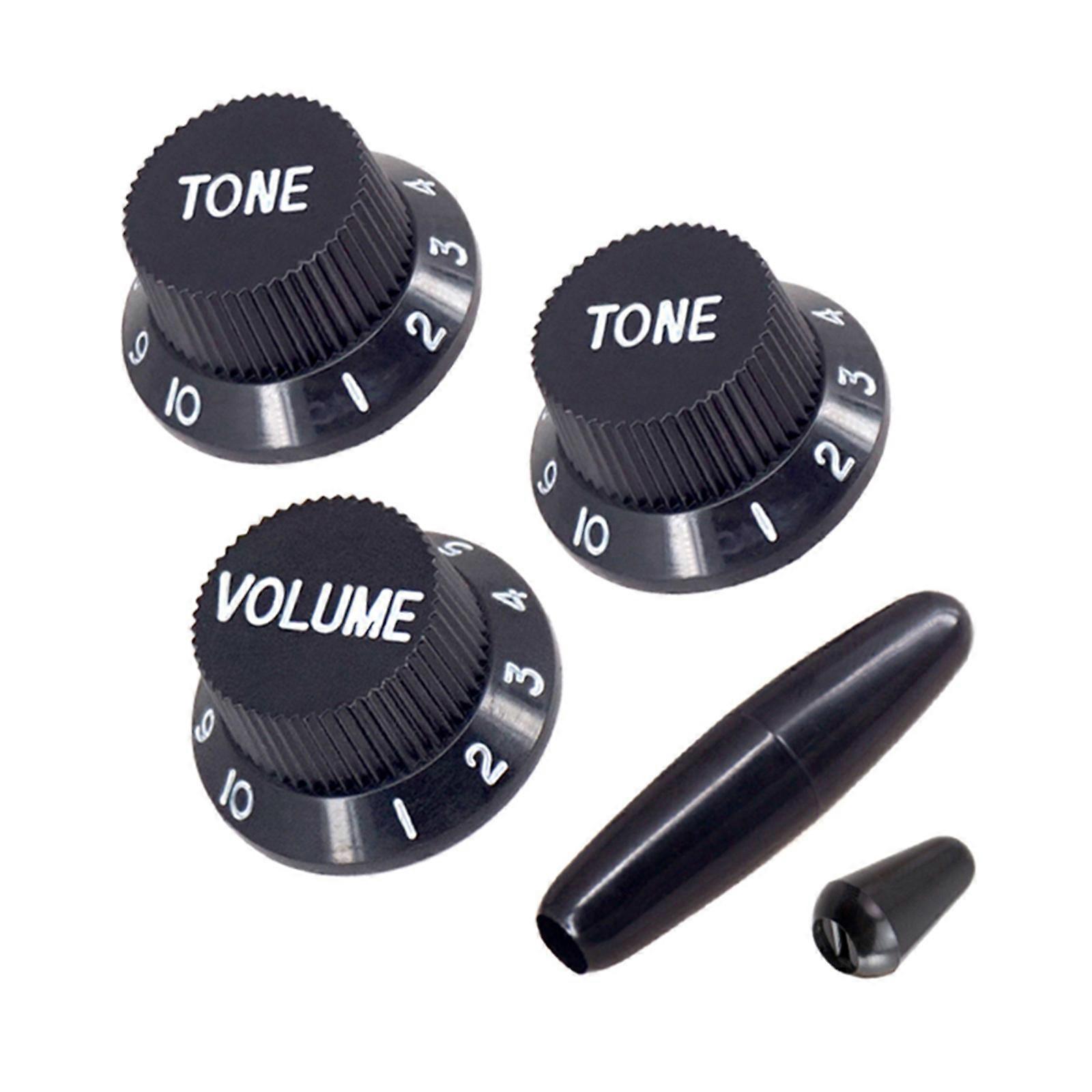 Guitar Control Knobs Set Guitar Arm Knobs Ergonomic Guitar Knobs for Electric Guitar Volumes and Tone Replacement