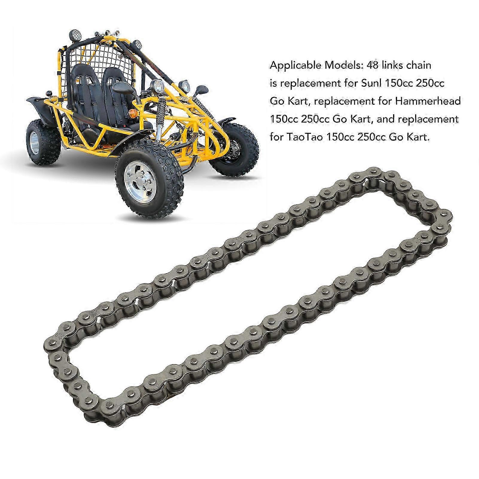 Sunl Go Kart 150cc 250cc Drive Chain 48 Links High Strength Wear