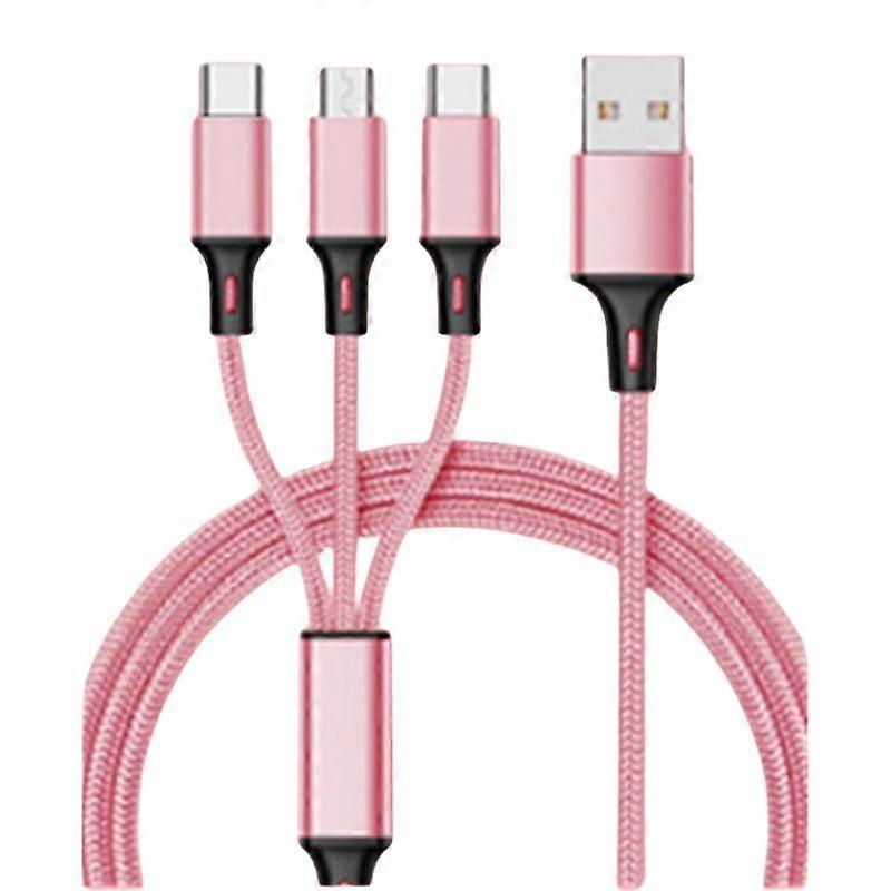 Fast USB Charging Cable for Samsung Universal 3 In 1 Multi Function Cell Phone Cord Charger Cable Type C