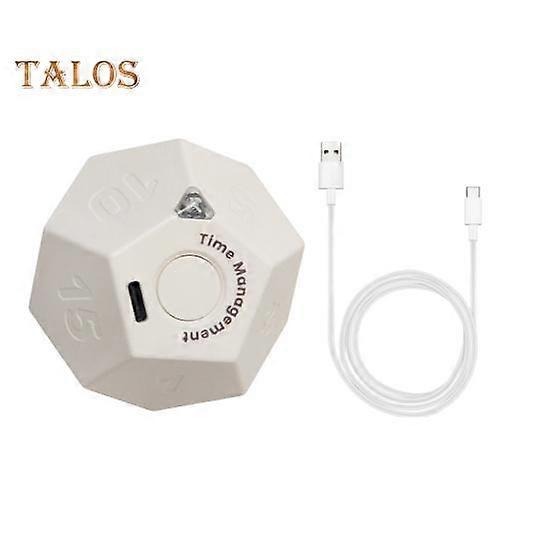 Multi Cube Timer Portable 1/3/5/10/15/20/25/30/45/60/90 Minutes Setting Rotating Timer Vibration Reminder Modes Study Cook Exercise Clock