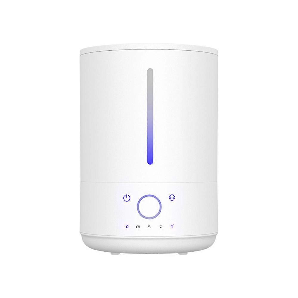 Desktop household mist humidifier-all white double button touch model