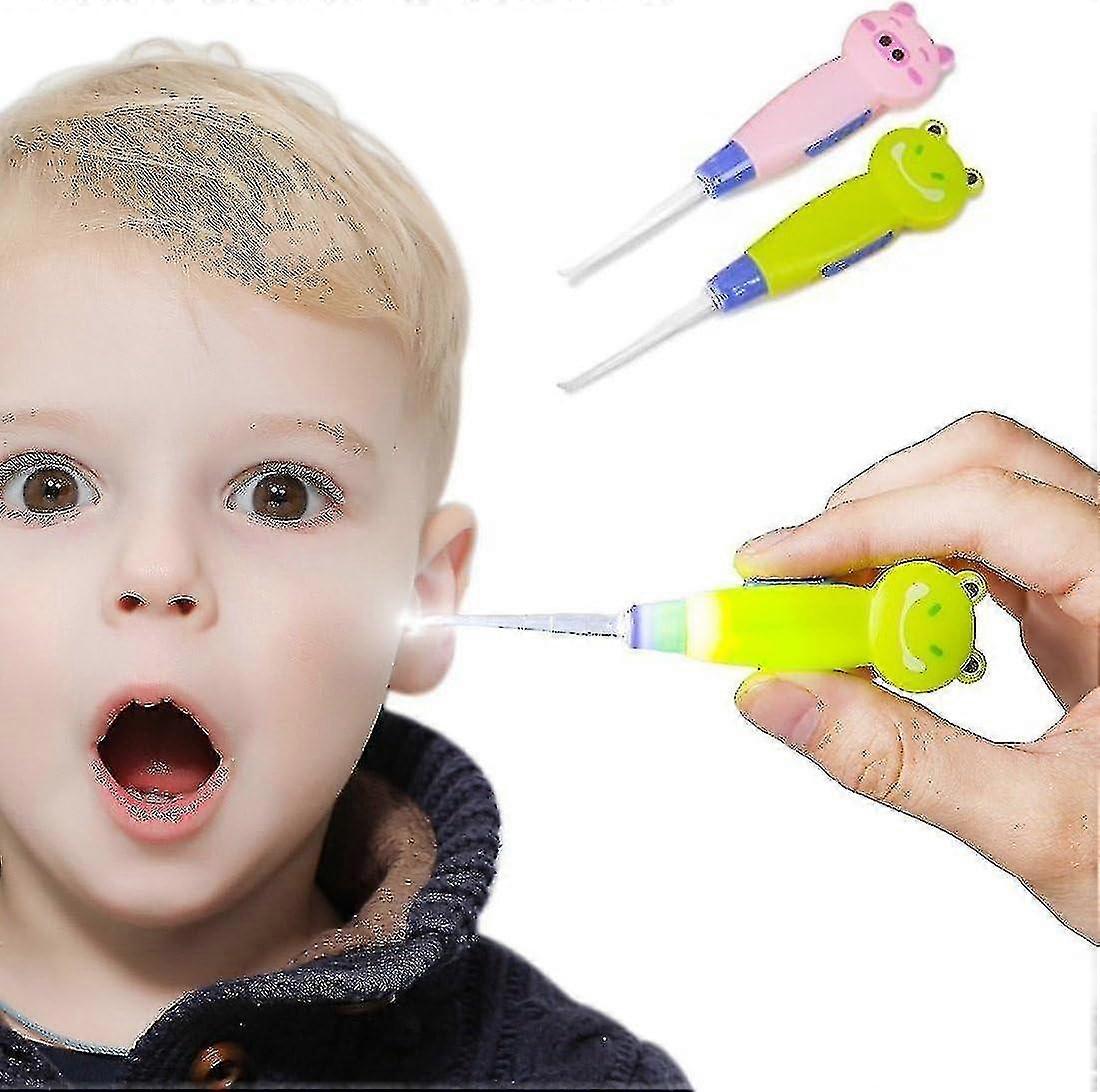 Ear Wax Removal Tool 2pcs with LED Light for Kids
