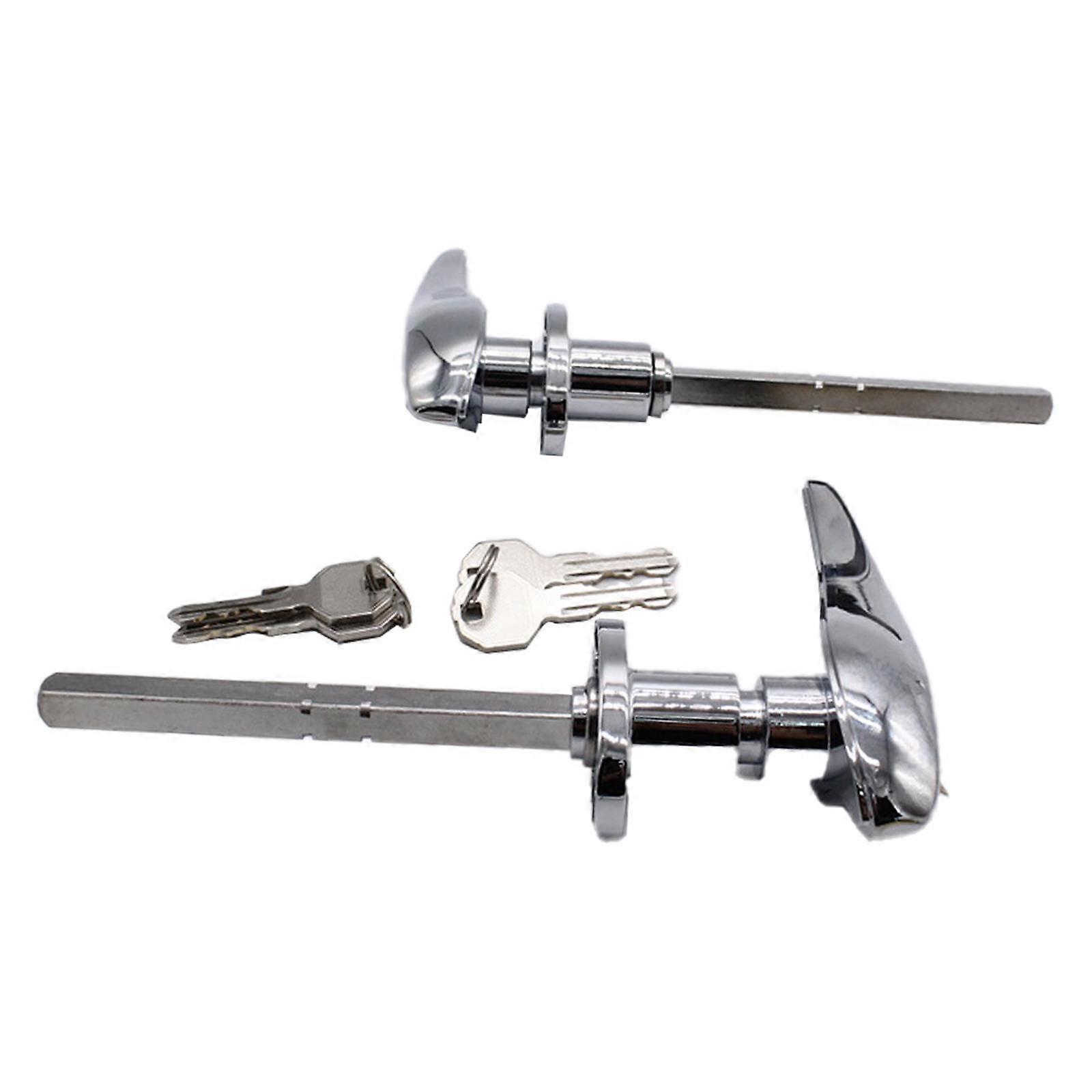 2x Car Outside Locking Door Handles with 4 Keys High Performance Replaces Sturdy
