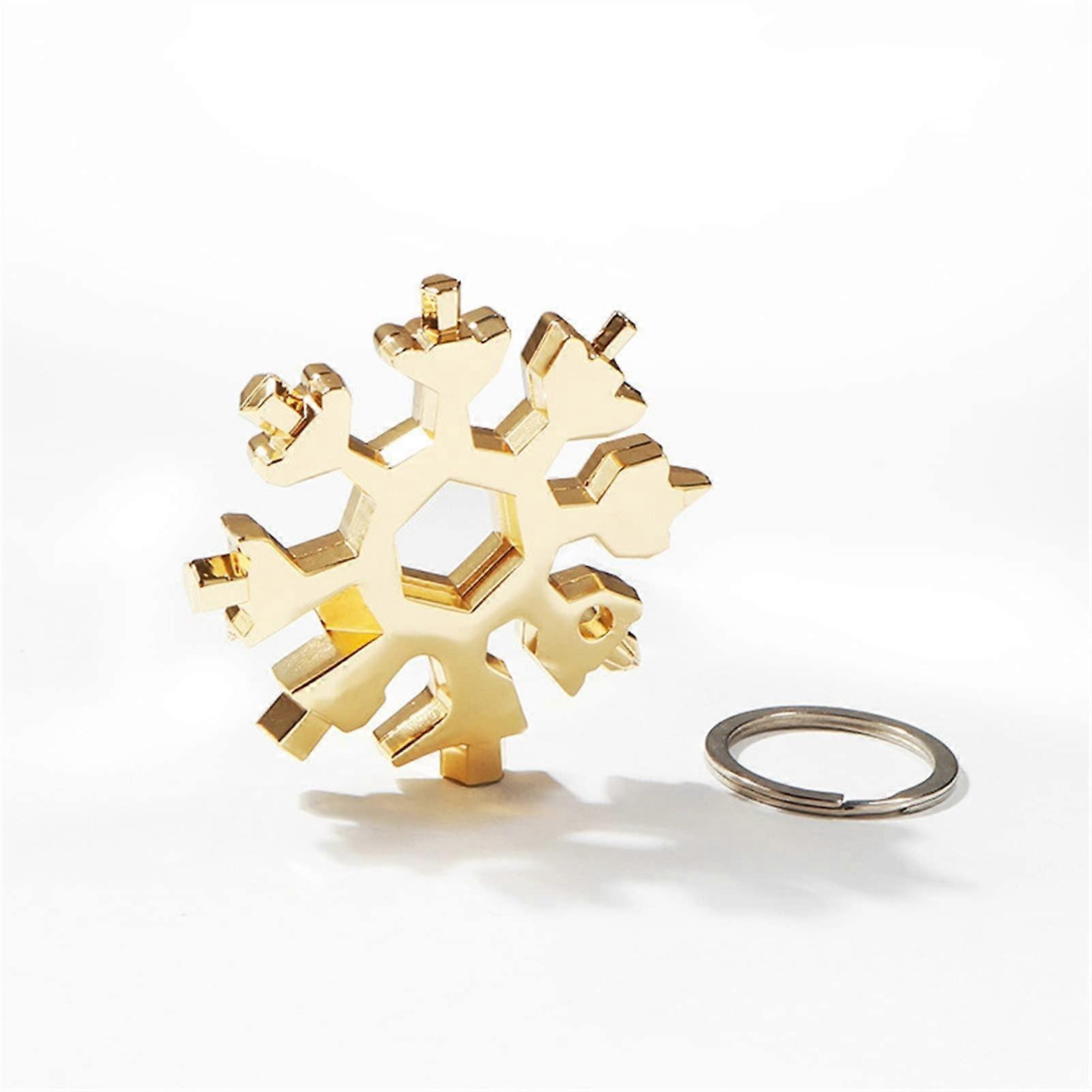 Snowflake Multitool,Screwdriver Spanner,Snowflake Multitool Snow Flakes Wrench Screwdriver Keyring