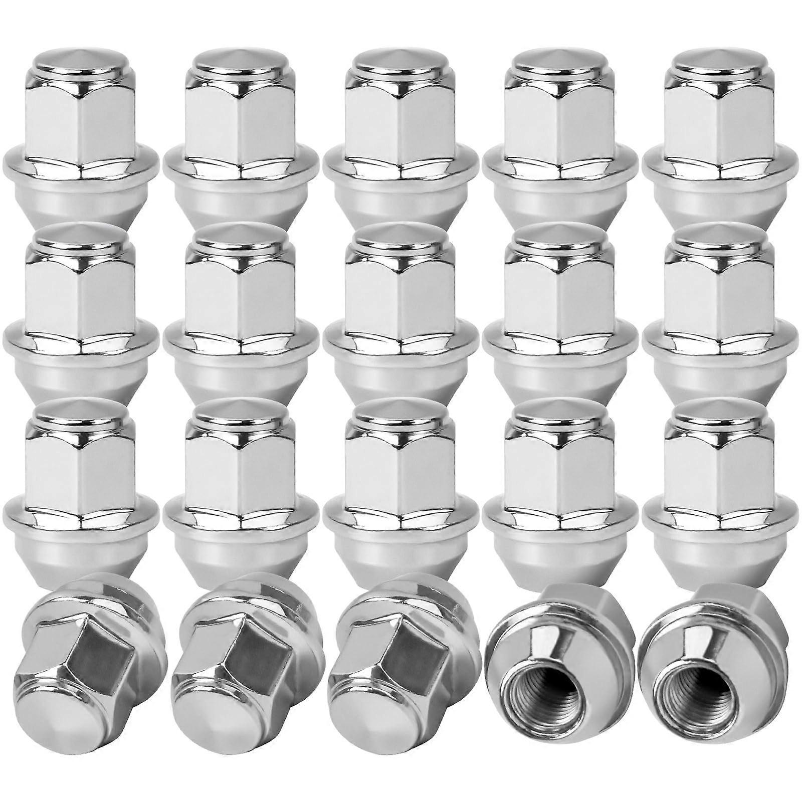 M12*1.5 Wheel Lug Nut 20PCS for 2009-2023 Ford EcoSport, Escape, Fiesta, Focus, Fusion, Ranger, Transit, Bronco, Lincoln MKC, MKZ