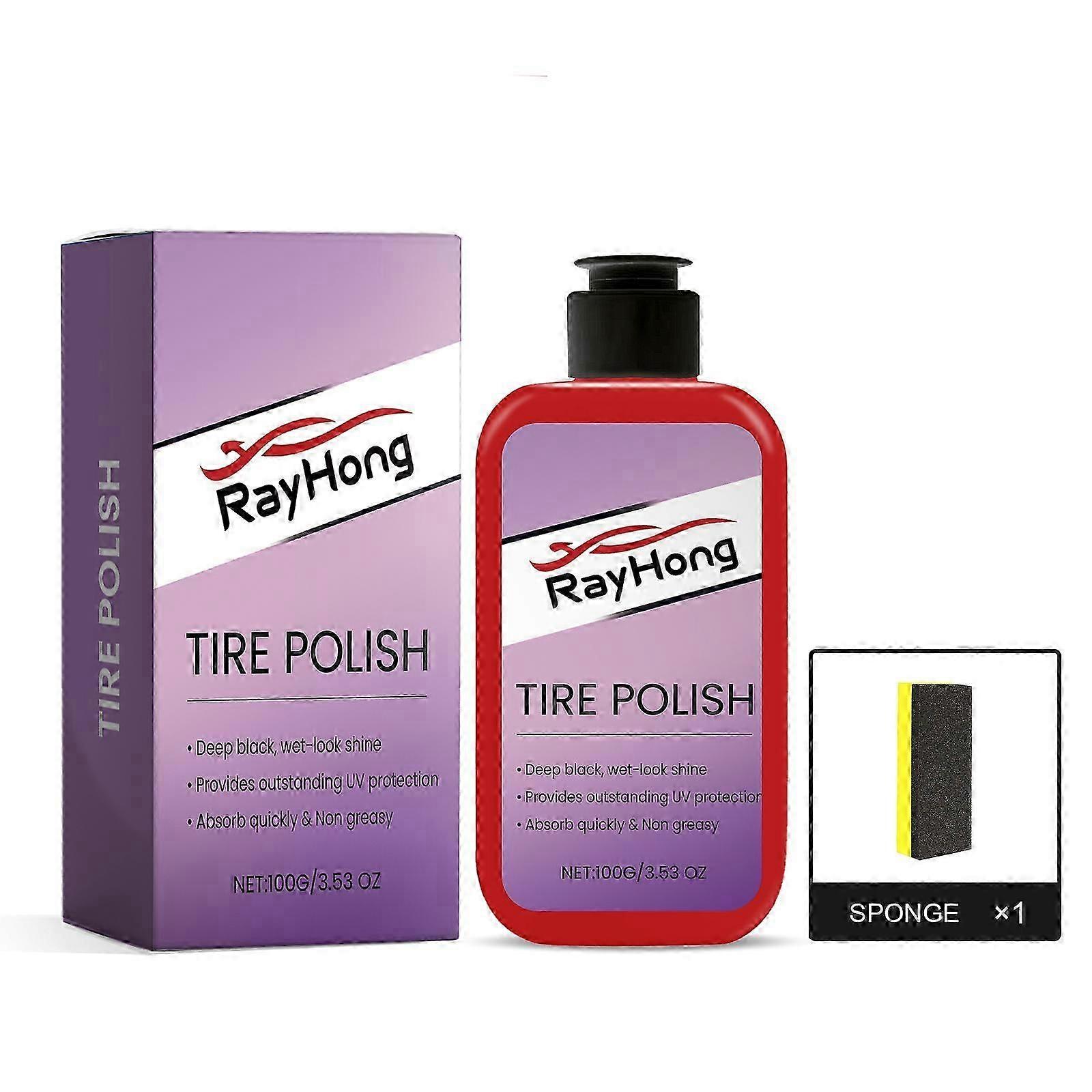 Premium Tire Polishing Paste - Brighten, Protect  Restore Tires with Long-Lasting Shine | Easy Application, Rust  Stain Removal, 135g