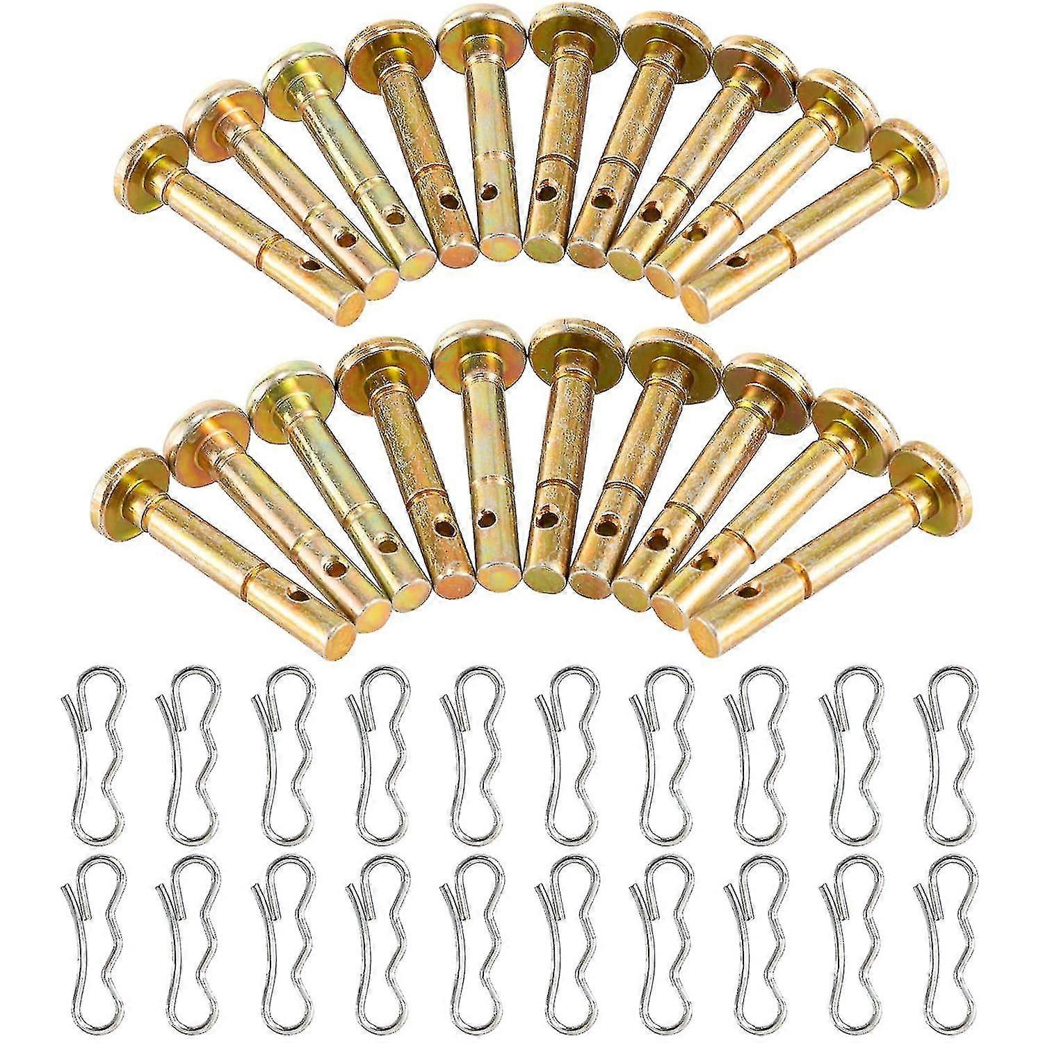 20 Sets Of Shear Pins & Cotter Pins For Snowblower - 738-04124 And 714-04040 Replacement Shear Pin