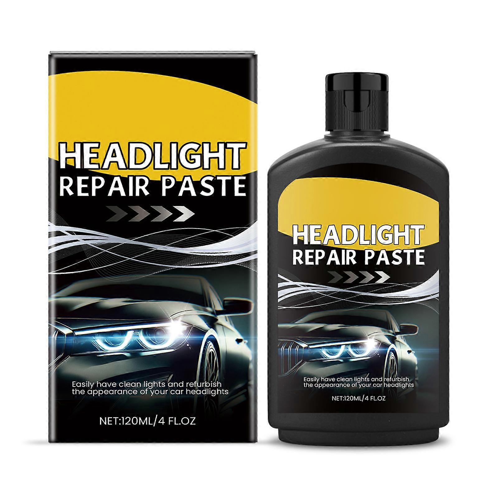 Car Headlamp Cleaner & Restorer 125ml Quick Oxidation Removal & Polishing Solution for Enhanced Night Visibility Multicolor