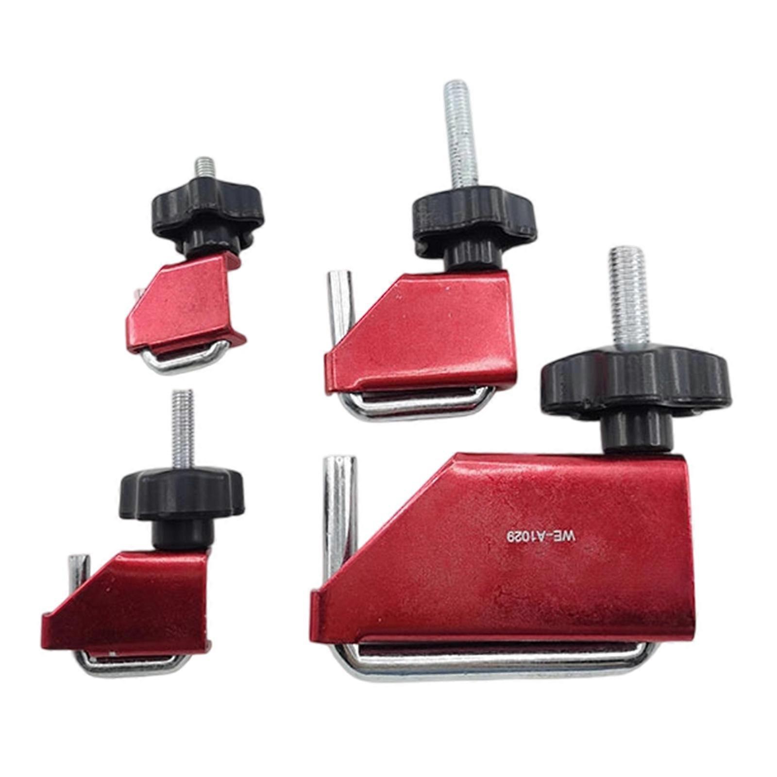 Heavy Duty Heat Resistant Fuels Line Clamp Set with 4 Adjustable Size Universal for Vehicle Brake Systems & Heating Pipe