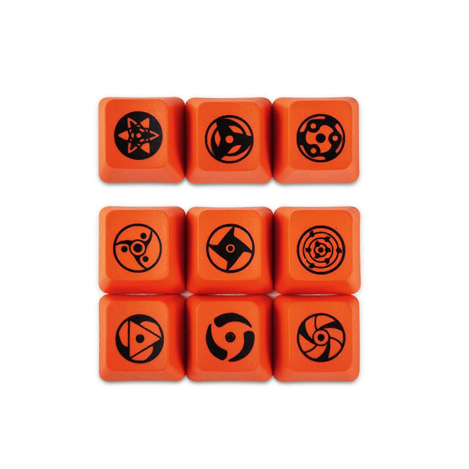 9 Keys OEM WASD Direction ESC Keycaps Pupil Theme Thicck PBT Dye Subbed Keycap For Cherry MX Switch Mechanical Keyboard