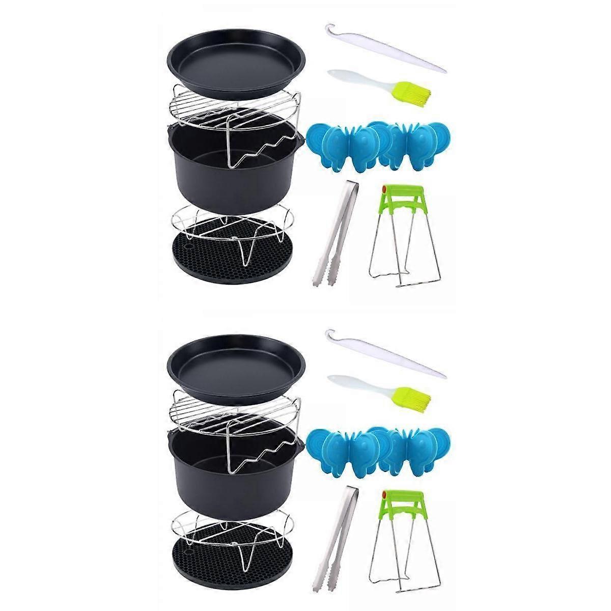 20 Pezzi Accessori Friggitrice Spiedini in Acciaio per Cucina