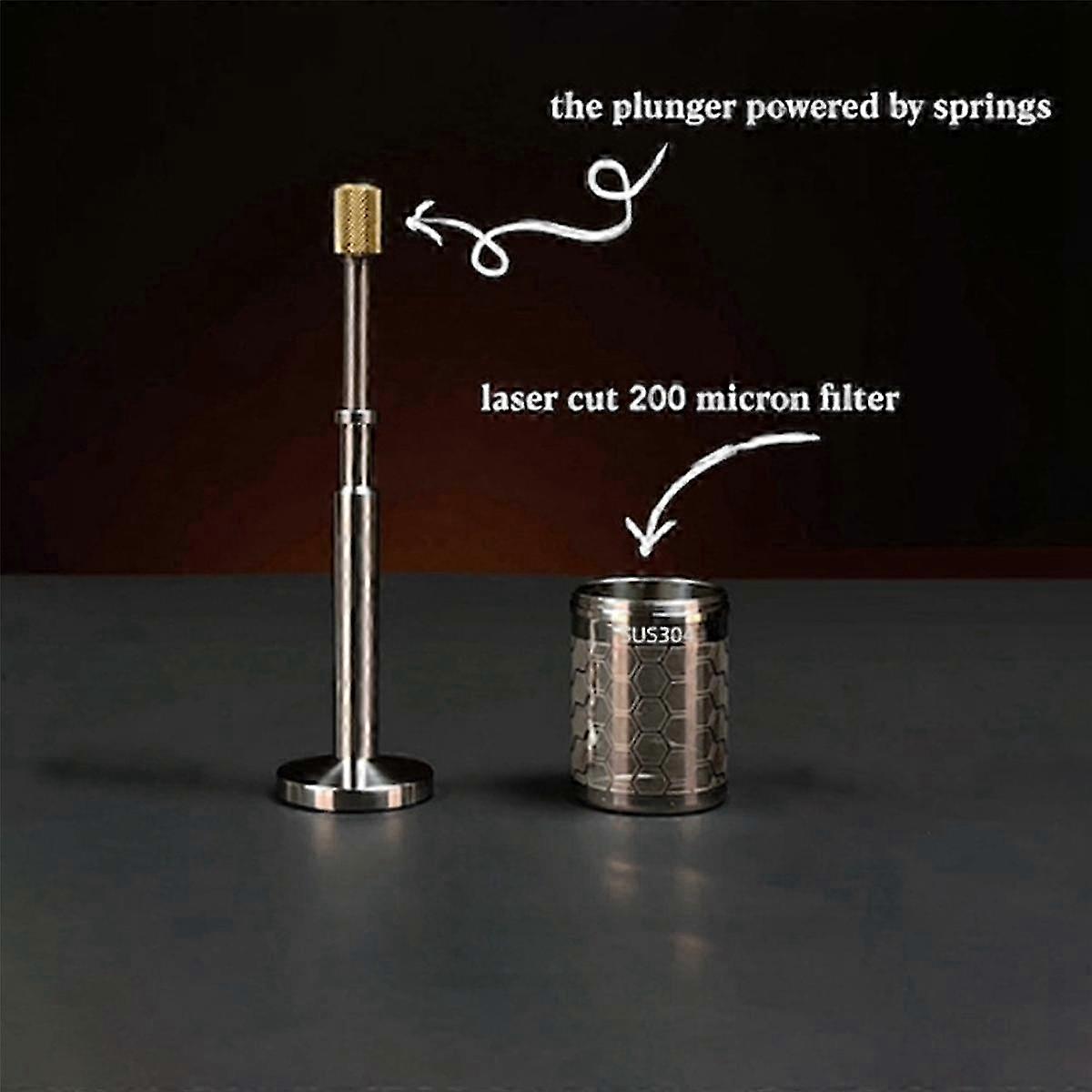 Reusable French Press Coffee Maker with Filter, 3-Pack for Full Bodied Coffee and Tea Brewing