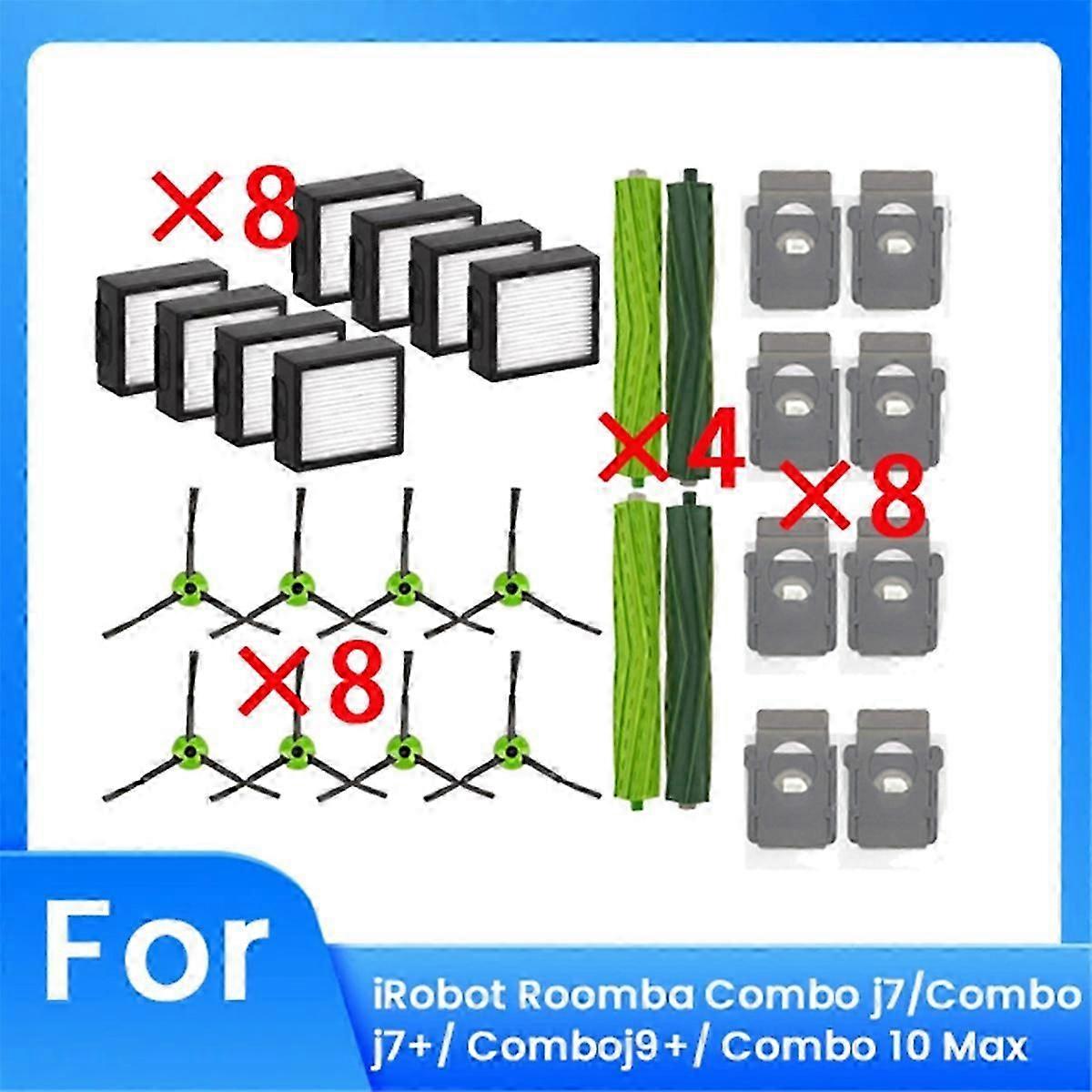 28 Pcs suitable for IRobot Roomba Combo J7/ Combo J7+ Robot Replacement Parts