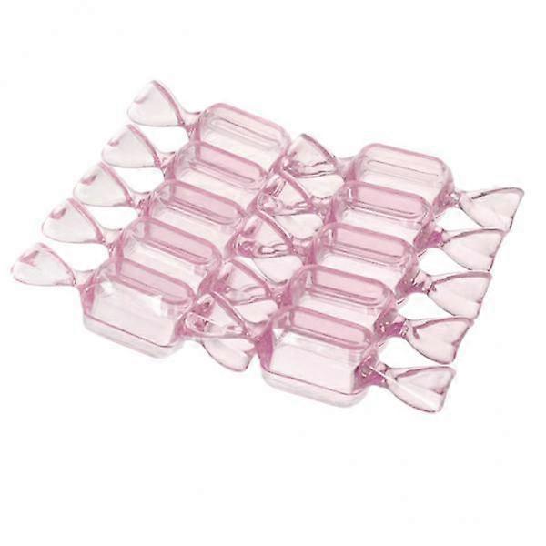 5x10 Pieces Mini Candy Shaped Plastic Candy Storage Box Case Containers Pink