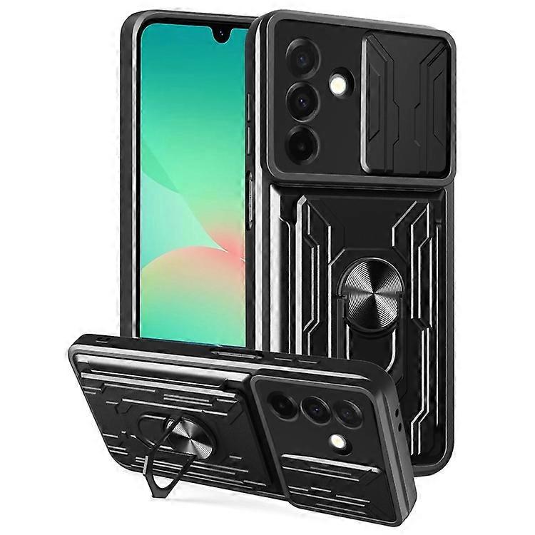 Compatible For Samsung Galaxy A26 5G Case PC + TPU Kickstand Phone Back Cover with Camera Slider