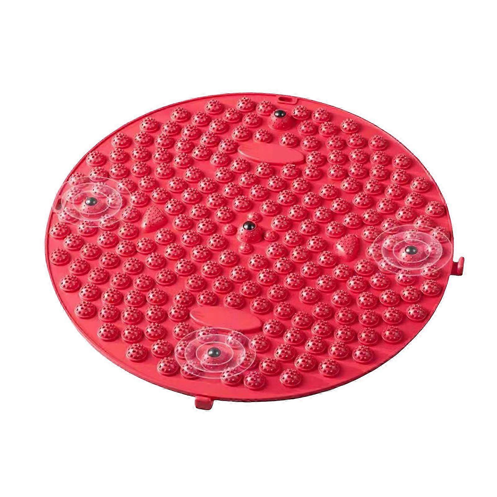 リラクゼーションのための磁気指圧フットマッサージャーマット - レッド