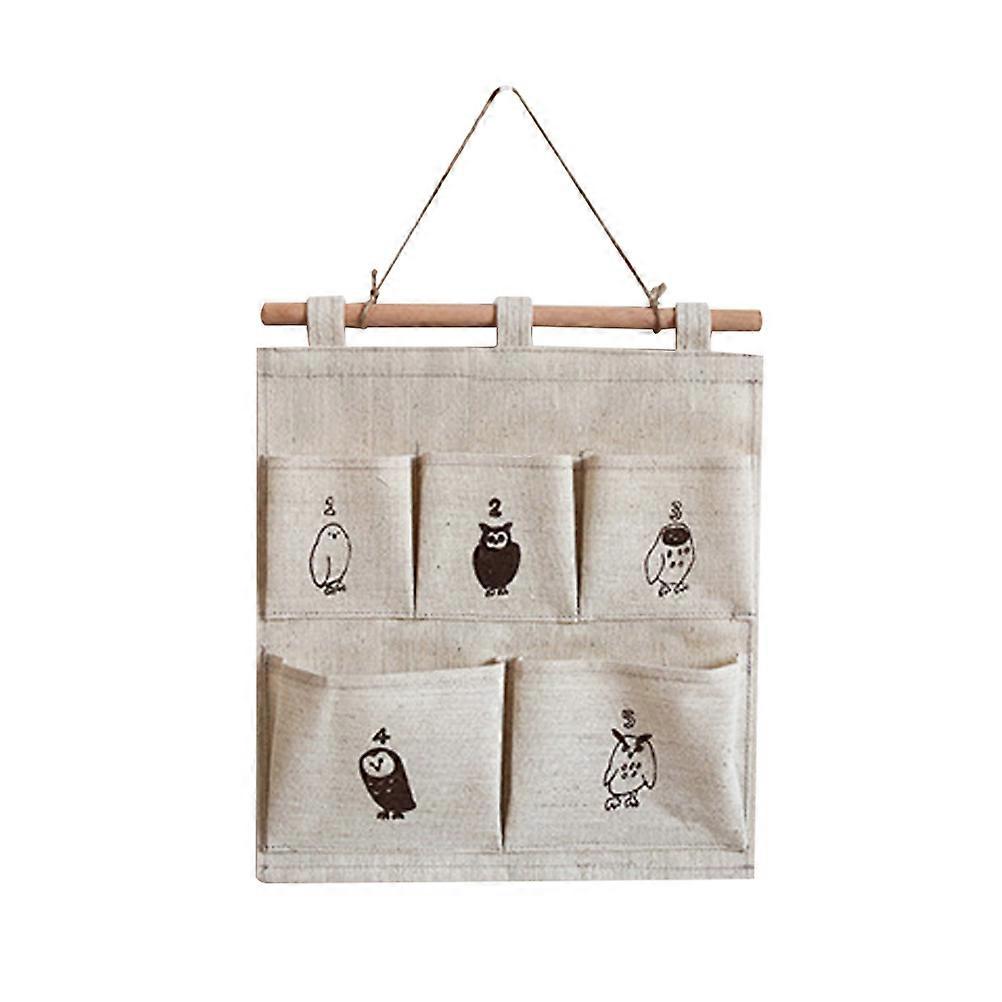Fabric Wall Hanging Storage Bag with Practical Multi-Pocket Layout
