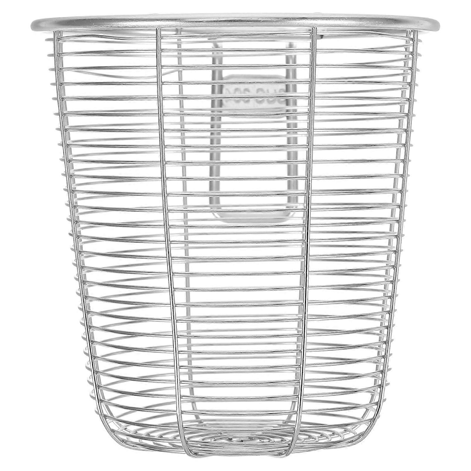 Functional Silverware Holder, Stainless Steel Basket for Kitchen Sinks